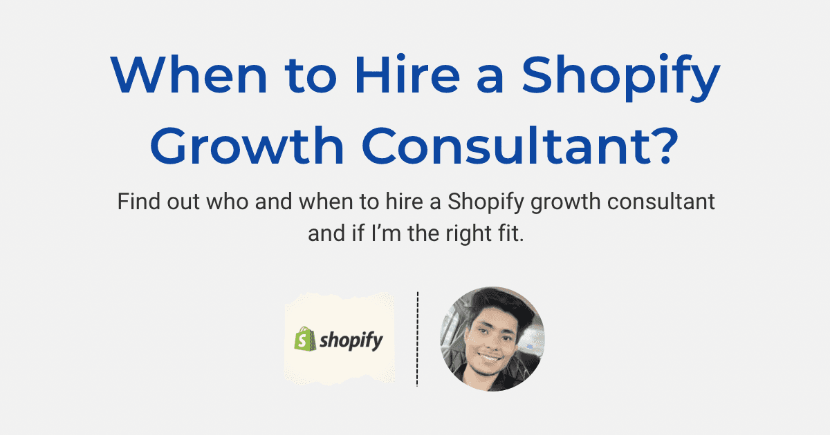 When Should a Shopify Brand Hire a Facebook & Paid Media Growth Consultant?