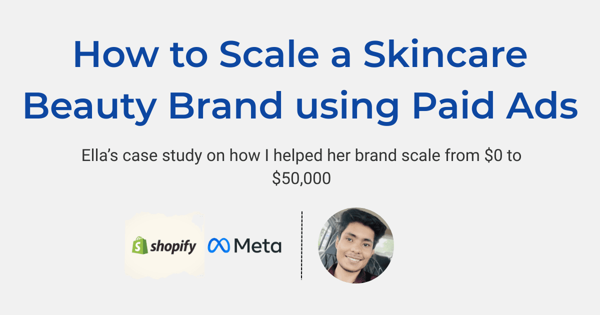 How to Scale a Skincare Beauty Brand using Paid Ads